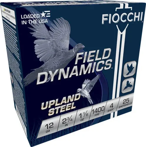 FIOCCHI STEEL 12GA 2.75" 1-1/8OZ #4 25RD