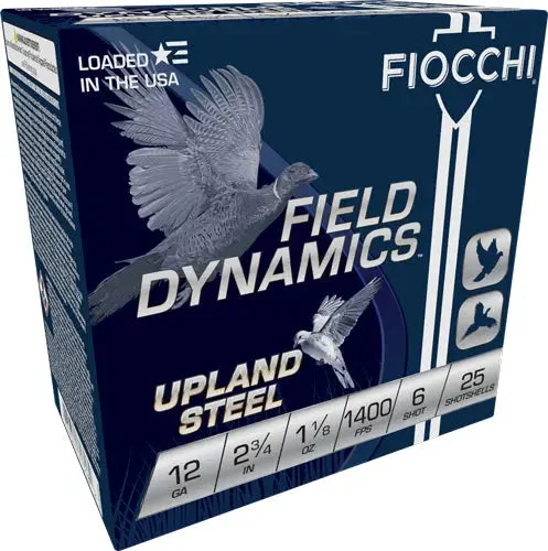 FIOCCHI STEEL 12GA 2.75" 1-1/8OZ #6 25RD