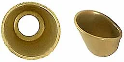 Flash Cup, to fit under percussion nipple, deep with 6mm hole, brass
