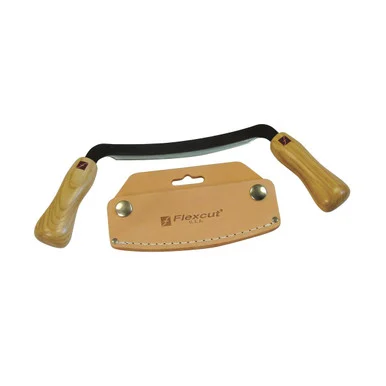 Flexcut 5" Flexible Draw Knife with Leather Sheath FTCKN16