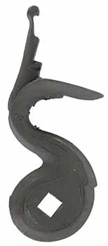 Flint cock, engraved border, 1.50" throw, not tapped