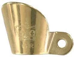 Flint Flash Guard, British Crown, brass
