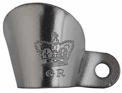 Flint Flash Guard,two points of contact, British Crown, iron