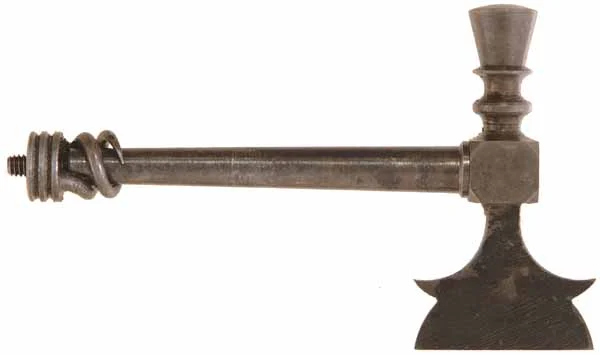 Flint Rifle & Musket Tool,hand forged knapping hammer, vent pick,turnscrew, patch worm, and rod extension