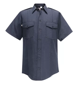 Flying Cross Men’s Synergy Nomex IIIA StationShirt Short Sleeve, Navy Blue, Size: Medium