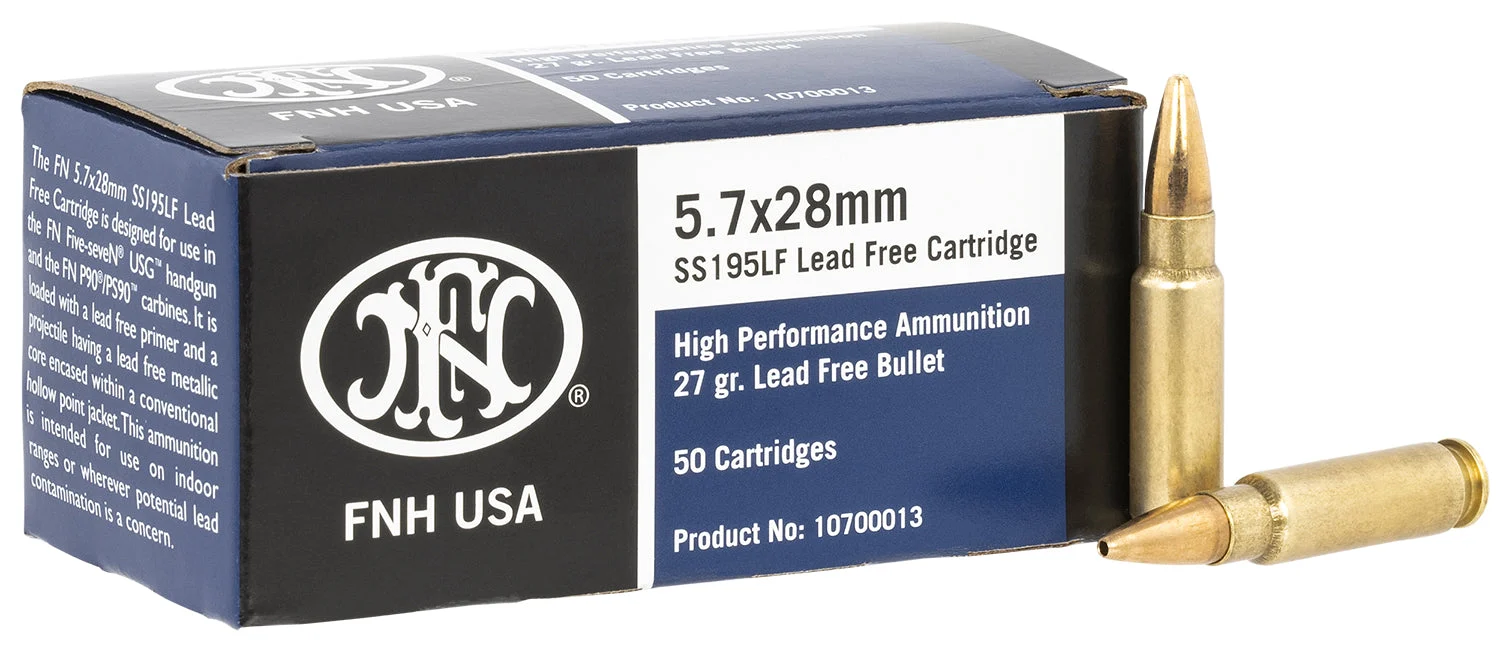 FN 5.7x28mm 27gr Lead-Free HP Ammo