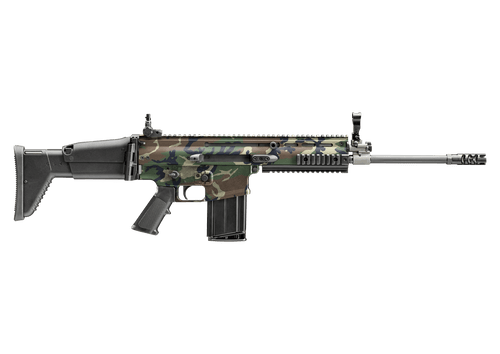 FN SCAR 17S 7.62x51mm, 16.25" Barrel, Hydro Dipped Woodland Camo, Picatinny Rail, 20rd