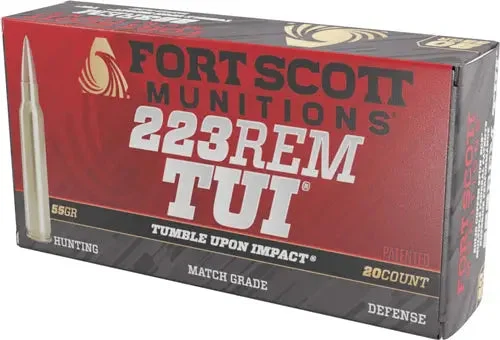 FORT SCOTT 223 REM 55GR TUI SOLID COPPER 20RD