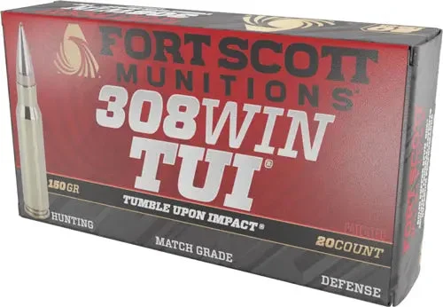 FORT SCOTT 308 WIN 150GR TUI SOLID COPPER 20RD