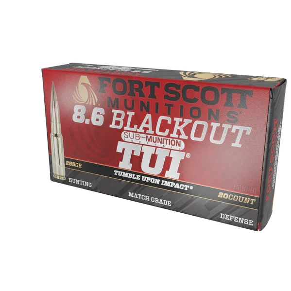 FORT SCOTT 8.6 BLACKOUT 285GR TUI SOLID COPPER 20RD