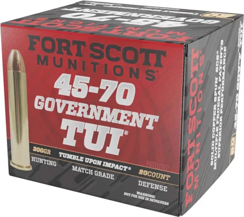 Fort Scott Munitions 4570300SCV1 Tumble Upon Impact (TUI) Brush Hog Solid Copper Spun CS 300 Grain .45-70 Government