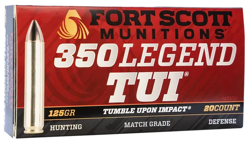Fort Scott Munitions TUI 350 Legend, 125gr, SCS, 20Bx/10Cs