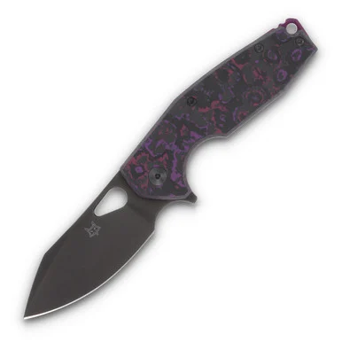 Fox Knives SMKW Exclusive Yaru Folding Knife Vanax/Purple Haze FatCarbon FX527SMPH