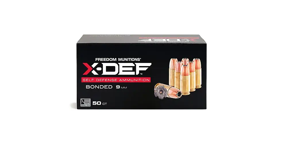 Freedom Munitions 9mm Luger 147 Gr X-Def HP Ammo