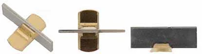 Front Sight Blank, .063" thick silver blade,brass base