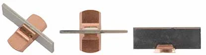 Front Sight Blank, .063" thick silver blade,copper base