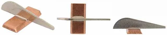 Front Sight,tall, .050" thick silver blade, wide base,copper base