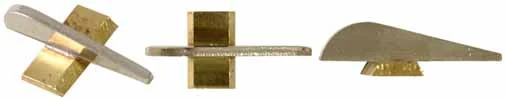 Front Sight,tall, .080" thick silver blade,brass base