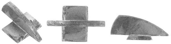 Front sight, U. S. Model 1803 Harper's Ferry Rifle, wax cast steel