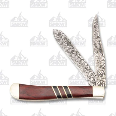 Frost Black Hills Steel Folding Knife Rosewood Trapper FRBKH508RW