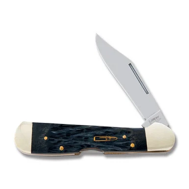 Frost Caliber Midlock Folding Pocket Knife Black Jigged Pickbone FRCAL151BPB