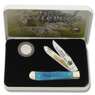 Frost Cutlery Nevada State Quarter & Trapper Collector Set FR312NV