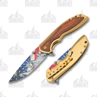 Frost Statue of Liberty Folding Knife FRFC86LB