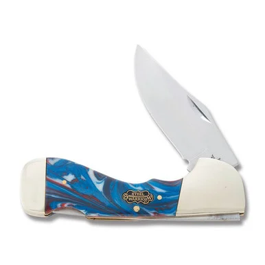 Frost Steel Warrior God Bless America Corelon Choctaw Lockback Folding Knife FRSW105GBA