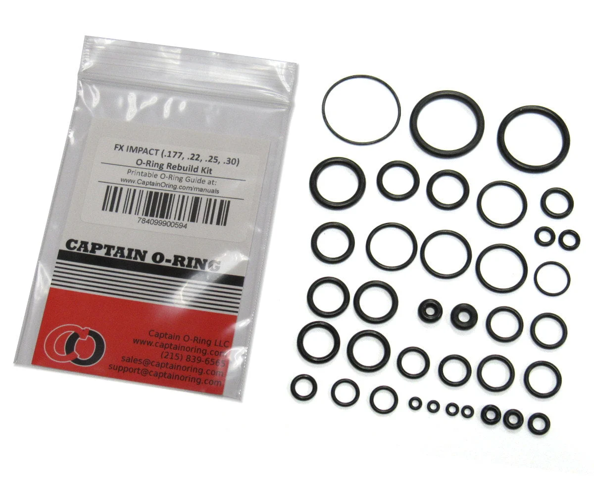 FX Impact (.177/.22/.25/.30) Complete 37 Piece O-Ring Rebuild Kit