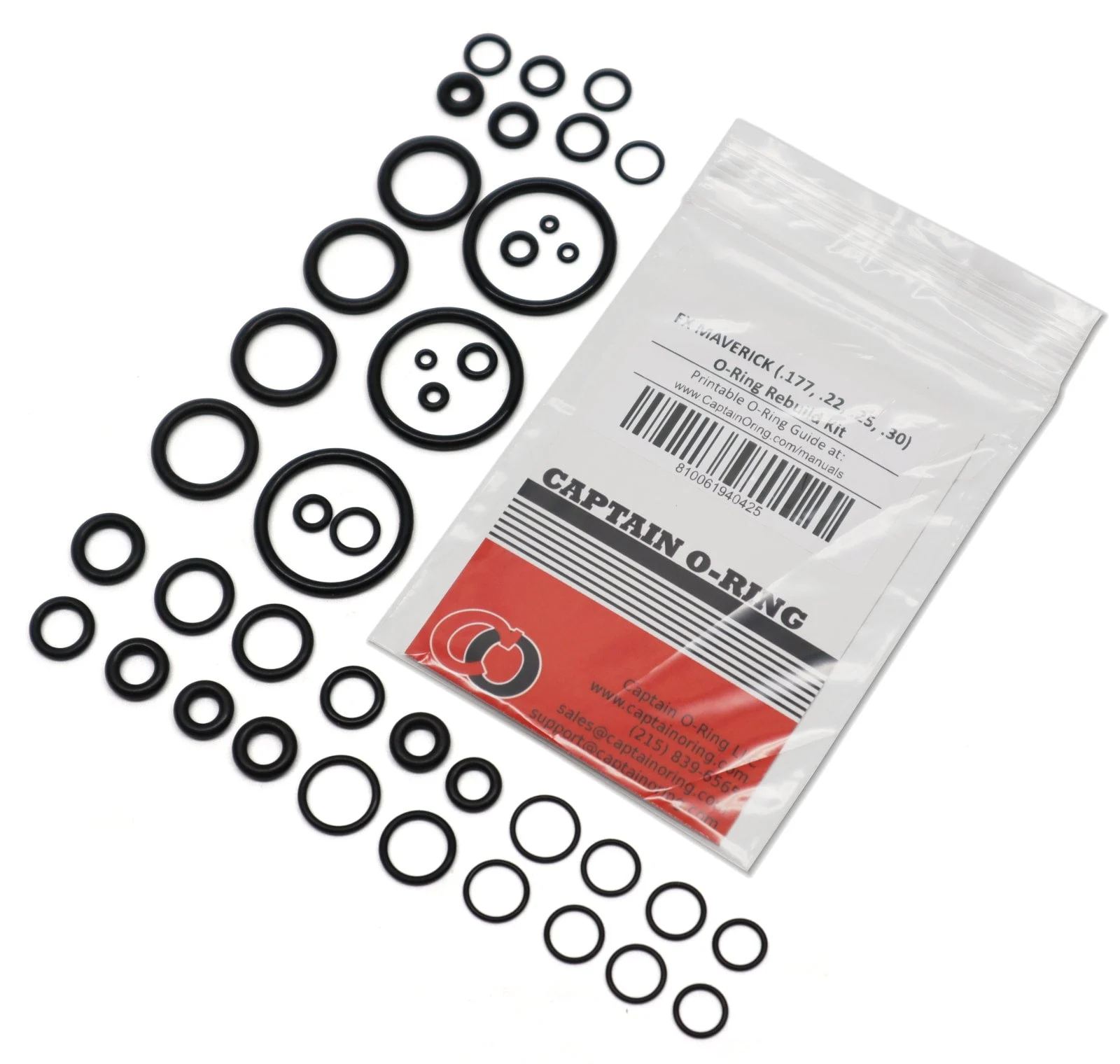 FX Maverick (.177/.22/.25/.30) Complete 42 Piece O-Ring Rebuild Kit