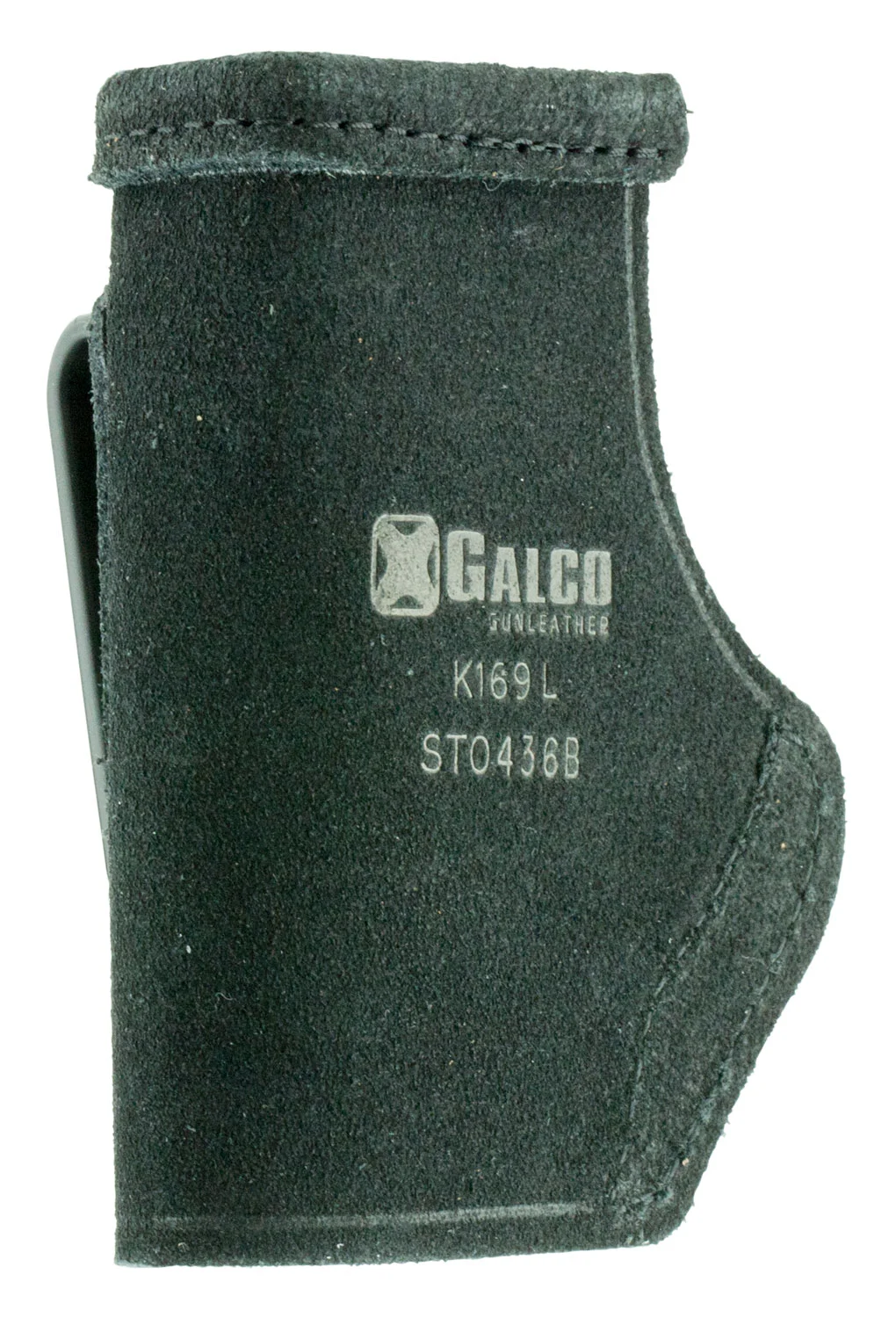 Galco STO436B Stow-N-GoIWB Black Leather Belt Clip Fits Ruger LCP/Diamondback DB Right Hand