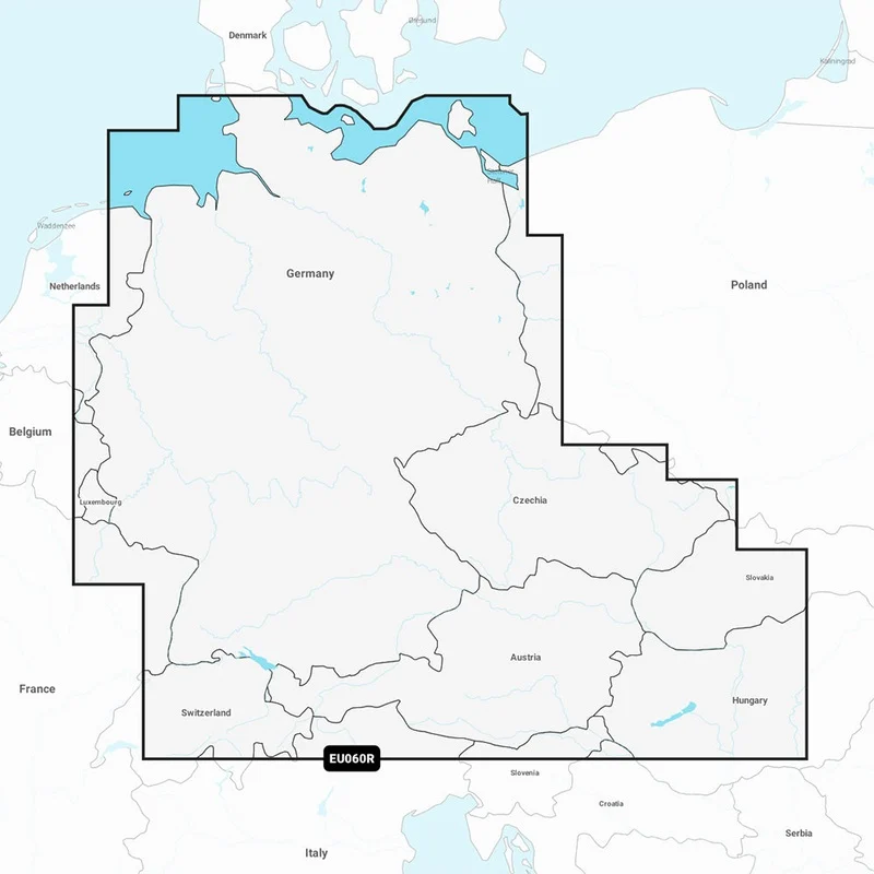 Garmin Navionics+ NSEU060R – Germany, LakesRivers – Inland Marine Chart [010-C1255-20]
