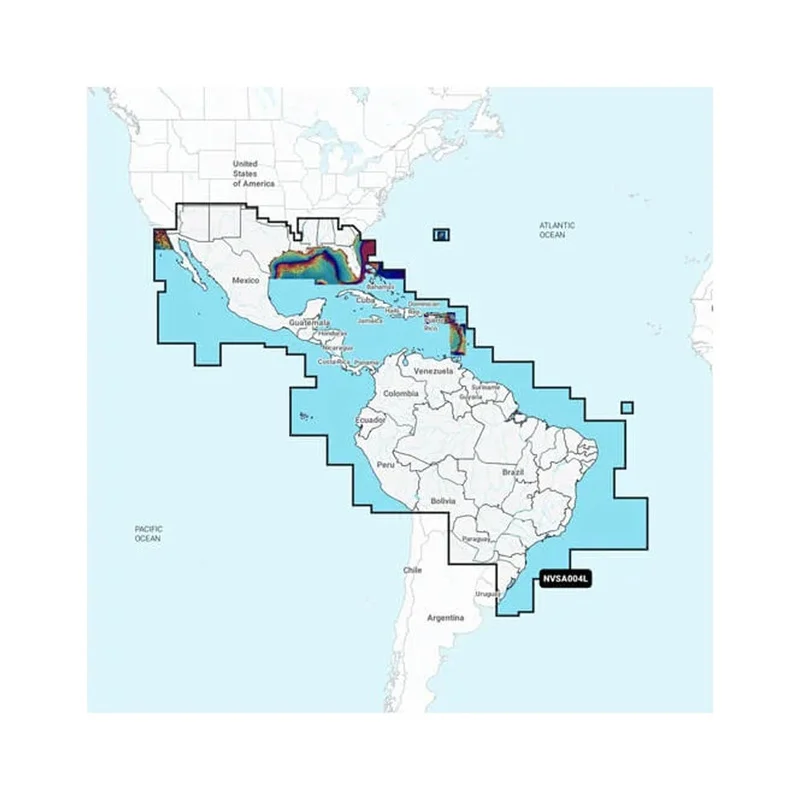 Garmin Navionics Vision+ NVSA004L -Mexico, the Caribbean to Brazil – InlandCoastal Marine Charts [010-C1285-00]