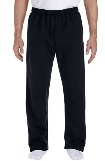 Gildan 9.3-oz.Ultra Blend Open-Bottom Sweatpan Black, Large