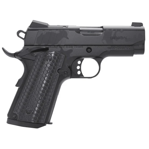 Girsan MC1911 SC Influencer 9mm, 3.4" Barrel, Black Camo, Optic Ready, 7rd