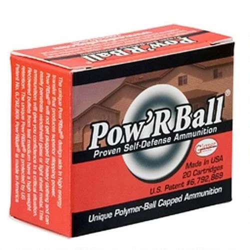 Glaser Pow’RBall Polyer Capped Ammunition 32 ACP 55 grain 20rd/bx