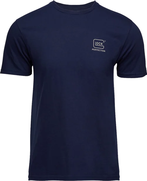 Glock Glock Strong Tee Navy Ringspun Cotton Short Sleeve 2XL