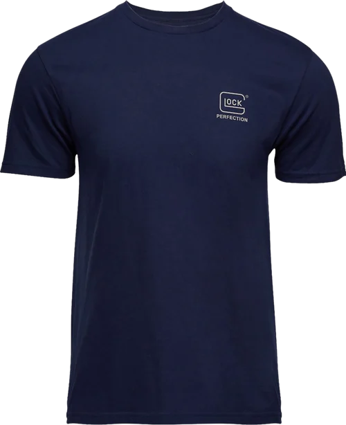 Glock Glock Strong Tee Navy Ringspun Cotton Short Sleeve 3XL