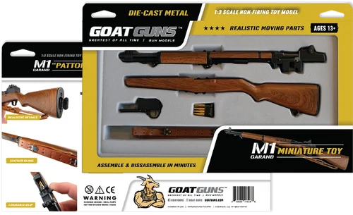 Goat Guns, 1:4 Scale M1 Garand Model, Historical WW2 Rifle, 8rd