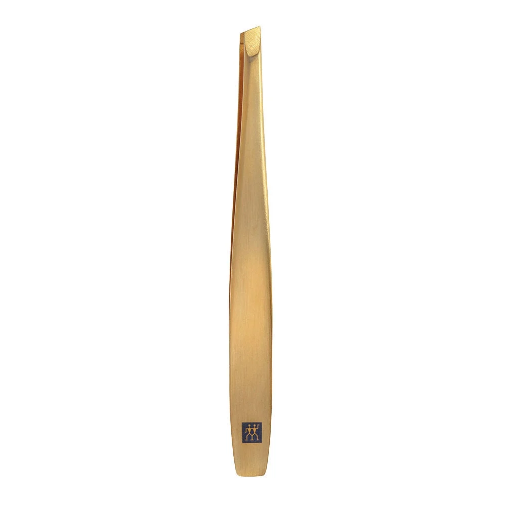Gold Stainless Steel Slant Tweezers by Zwilling J.A. Henckels