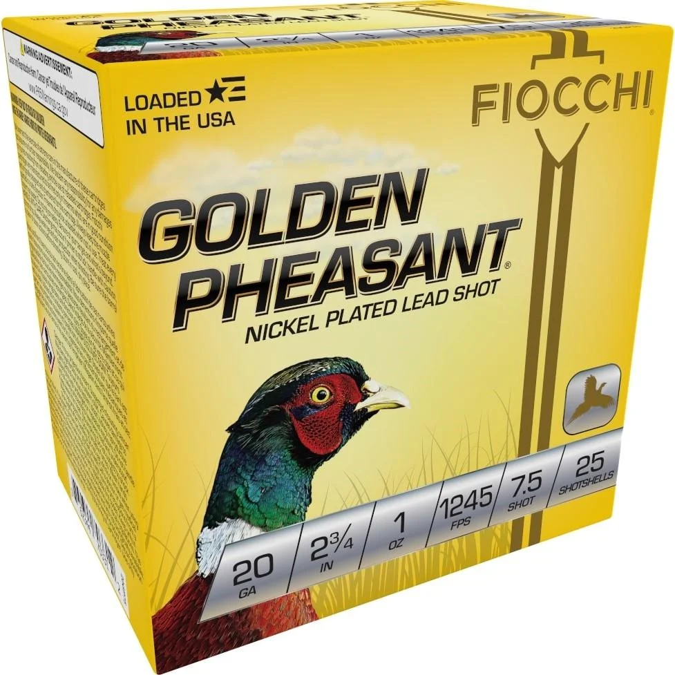 GOLDEN PHEASANT NP 20ga 2 3/4″ 1oz#7.5 1245fps 25RD