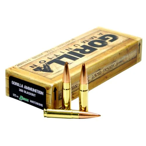 Gorilla GA300125SMK Gorilla Troop 300 Blackout 125 gr Sierra MatchKing 20 Bx/ 10 Cs