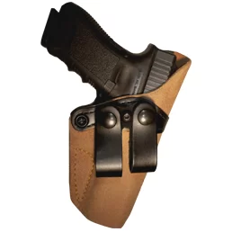 Gould & Goodrich Concealment 808 Inside Trouser Holster, Natural Roughout Leather, Right Hand, Glock 19