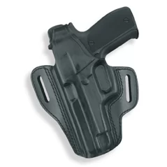 Gould & Goodrich GoldLine 802 Two Slot Pancake Holster, Black, Left Hand, Glock 17