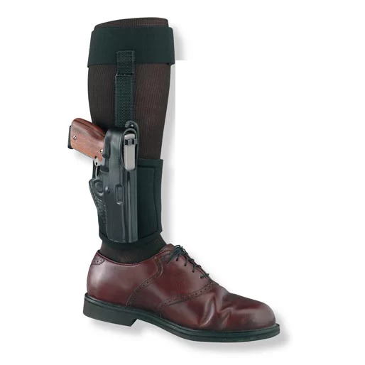Gould & Goodrich GoldLine 816 Leather Ankle Holster, Black, Right Hand, S&W J Frame