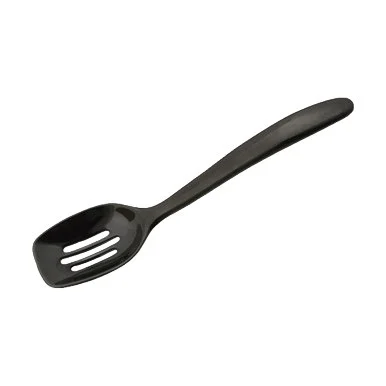 Gourmac Melamine Mini Slotted Spoon Black