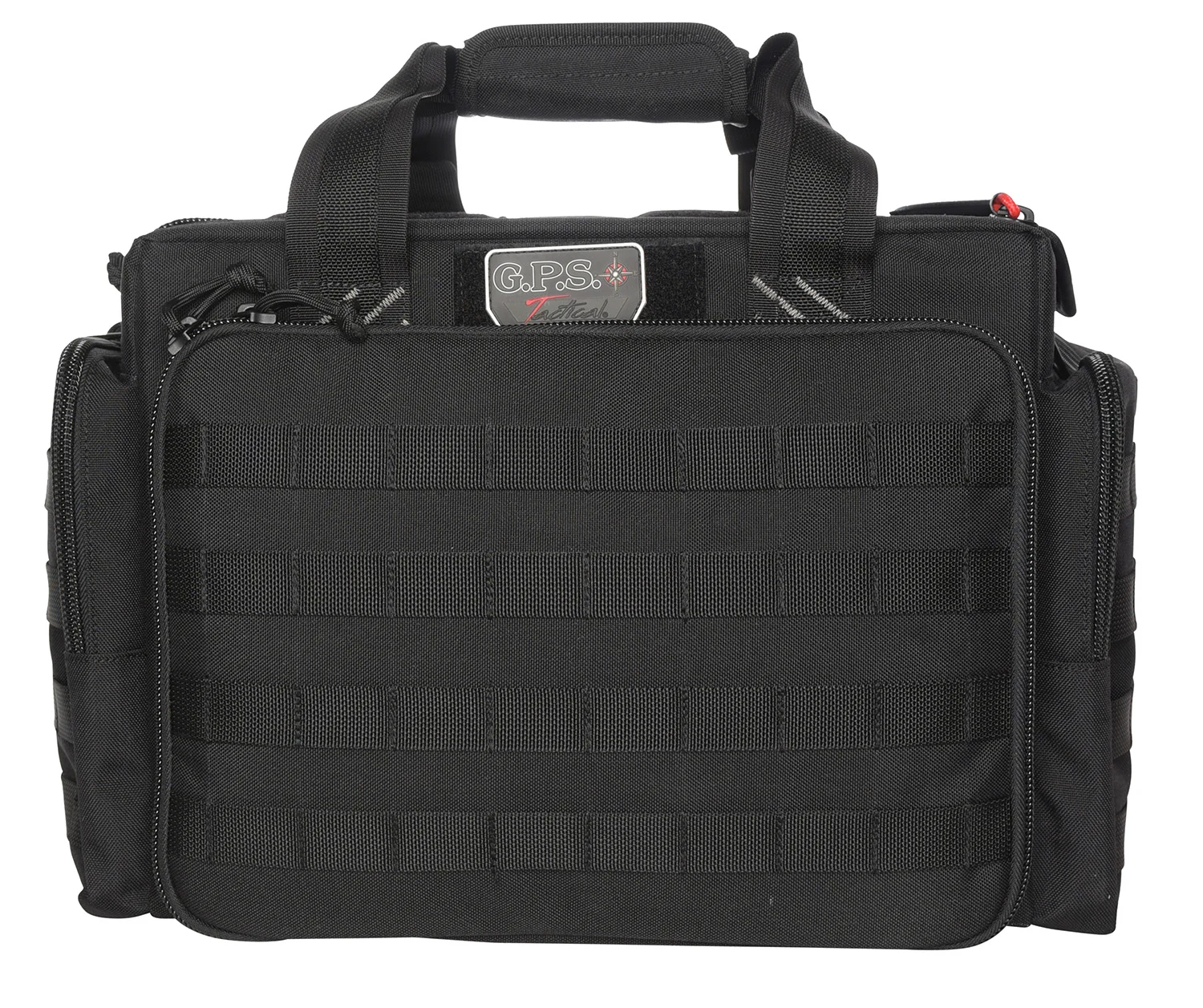 GPS Bags GPST1714LRB TacticalBlack 1000D Nylon Teflon Coating with Foam Cradle Holds 5 Handguns,Storage Pockets & Handgun Sleeve Includes Ammo Dump Cups