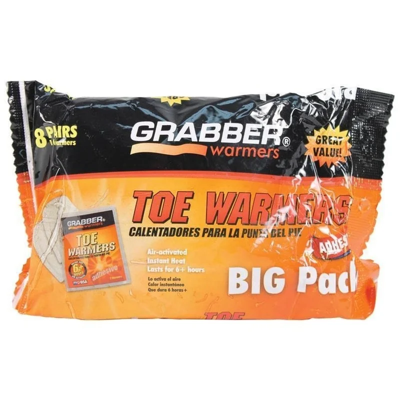 Grabber Toe Warmers|2 Pack|8 Pack