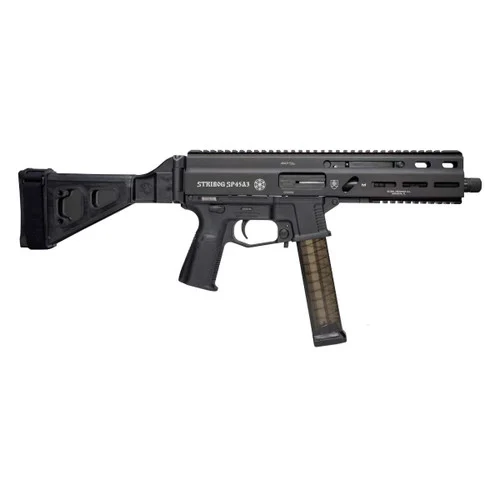 Grand Power Stribog 45 ACP, 8" Barrel, Black Polymer, 20rd