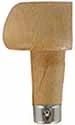 Graver handle, half-head, mushroom shaped 1-1/2" x 1-1/4", pressure fit